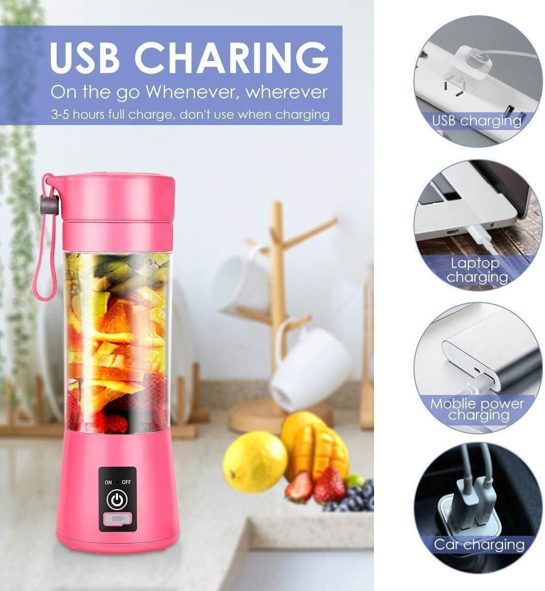 Rechargeable Mini Juicer Blender for Smoothies, Shakes & Juices