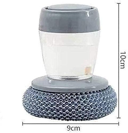 Soap Dispensing Palm Brush (Pack of 2) – Buy 1 Get 1 Free | Effortless Kitchen Cleaning!